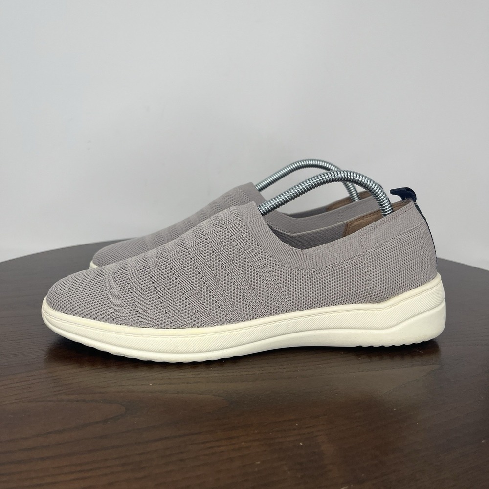Life Stride Velocity 2.0 Shoes Women's 7.5M Gray Fabric Comfort Slip On Sneakers
